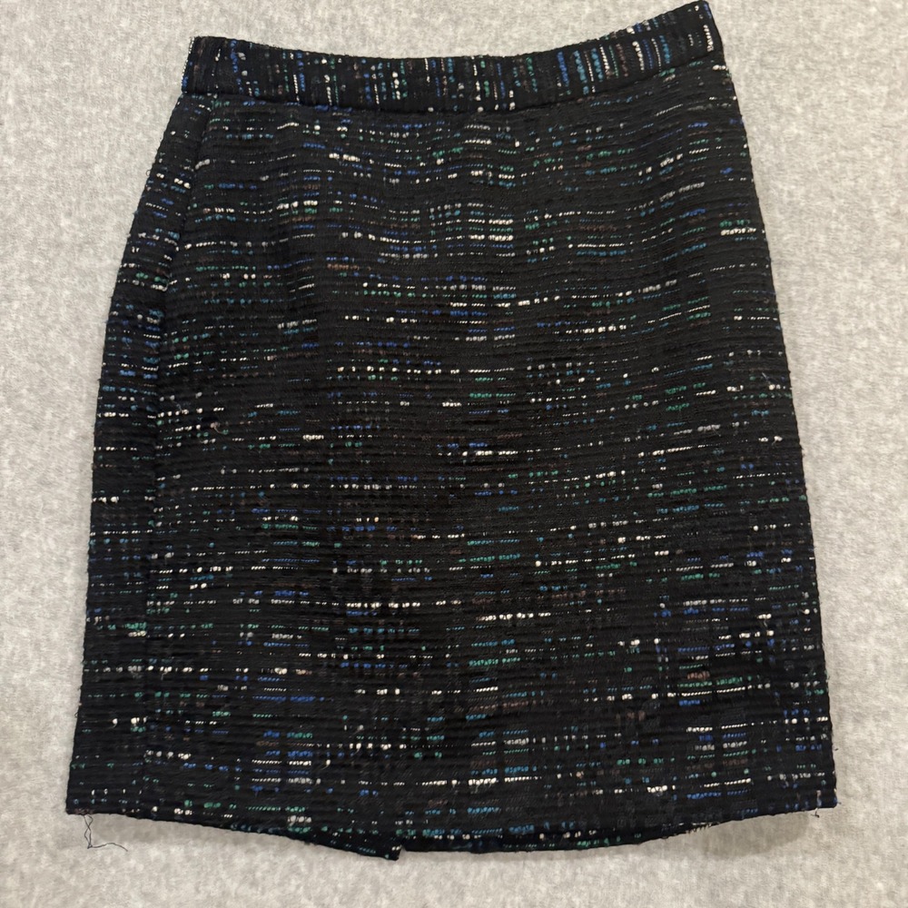 Ann Taylor Loft Petites Multi-Color Tweed Pencil Skirt Size 0P Professional